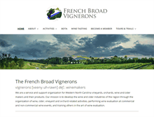 Tablet Screenshot of frenchbroadvignerons.org